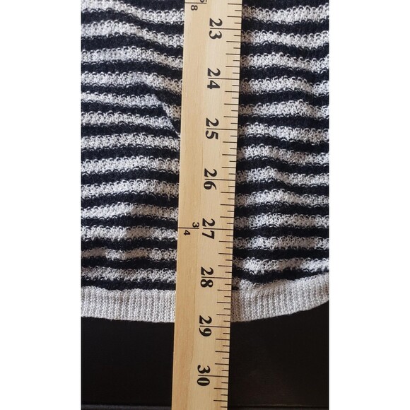 Eileen Fisher Sweater Womens Medium Stripe Organic Linen Tank Top Knit Pullover - Picture 7 of 7